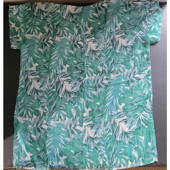 Cover 2 Cover XS Green Leaf Print Bathing Suit Cover - Picture 3 of 5